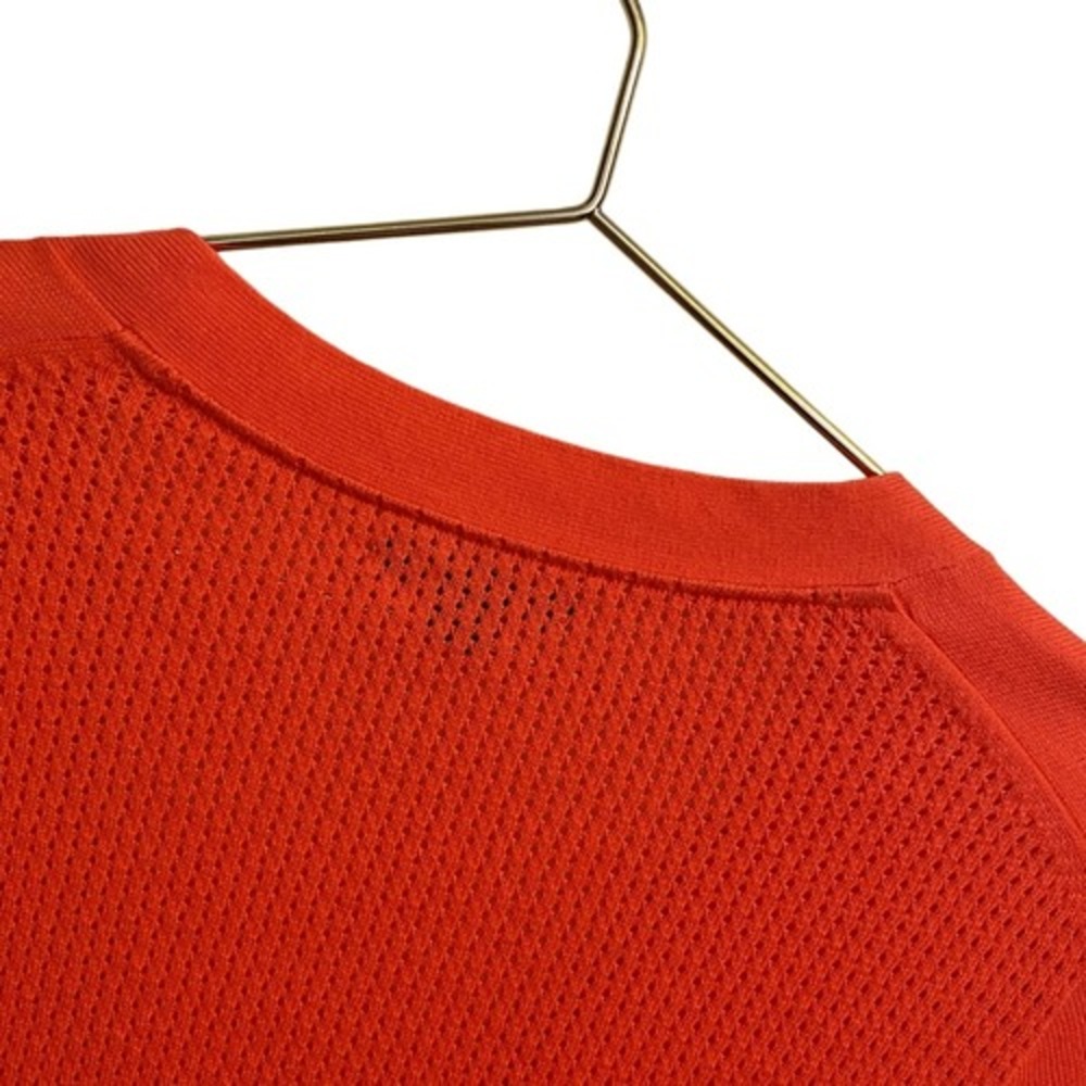 Tommy Hilfiger Womens Orange Cotton V-Neck Button Front Cardigan Sweater Size M - Picture 7 of 8